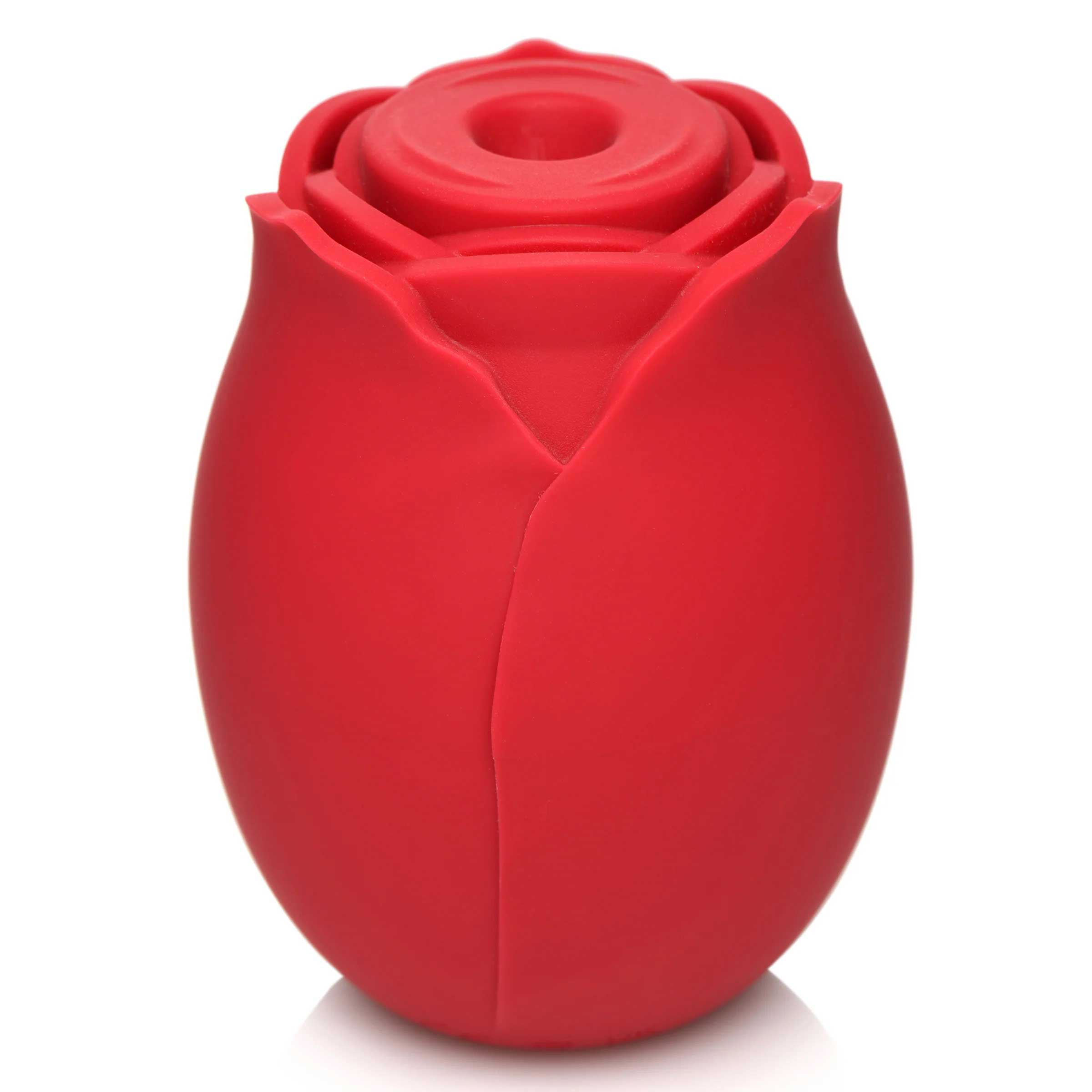 Mystic Rose Sucking and Vibrating Silicone Rose - Red - Image 2
