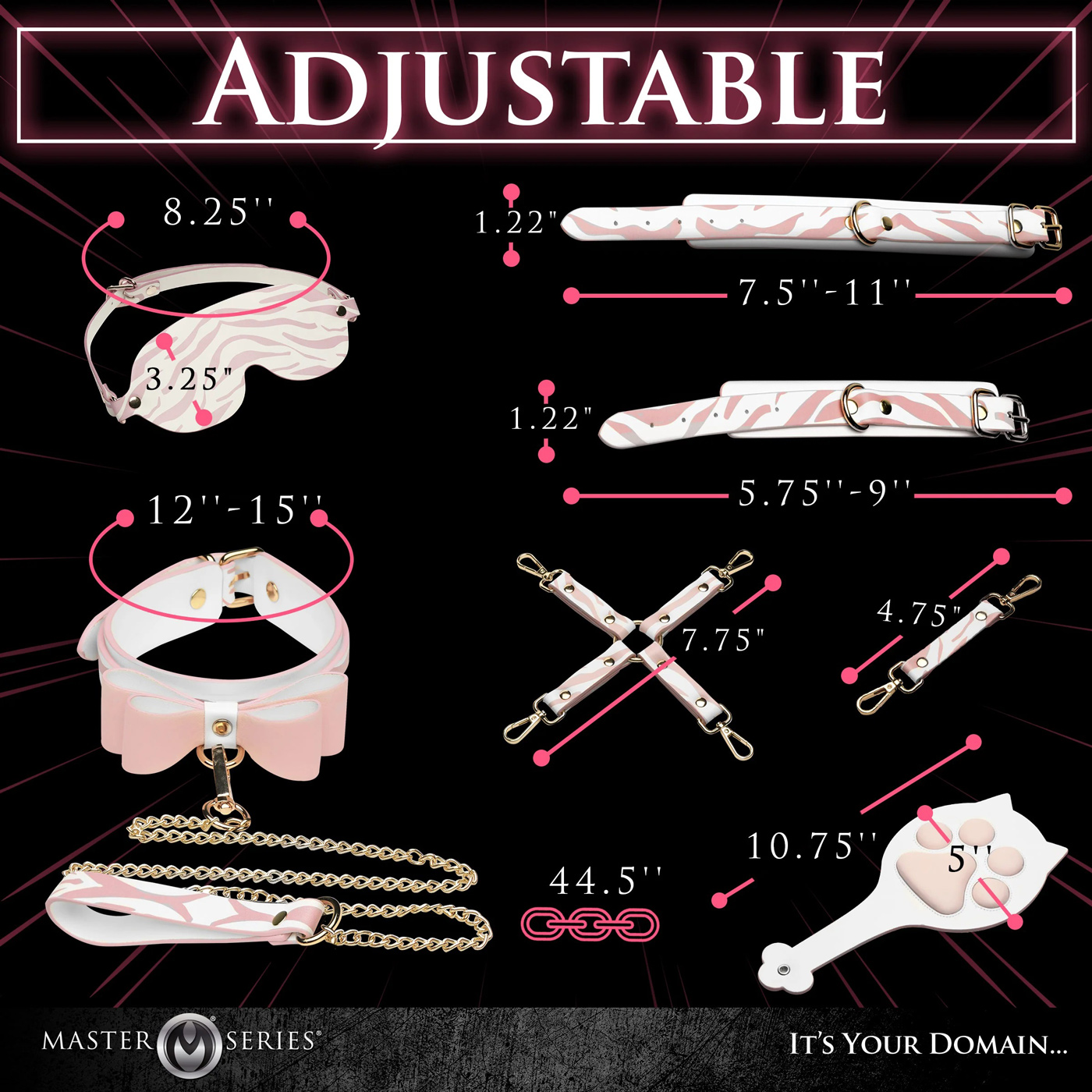 Pink Kitty Bondage Set - White/pink - Image 3