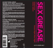 Sex Grease Silicone Based 8.5 Oz