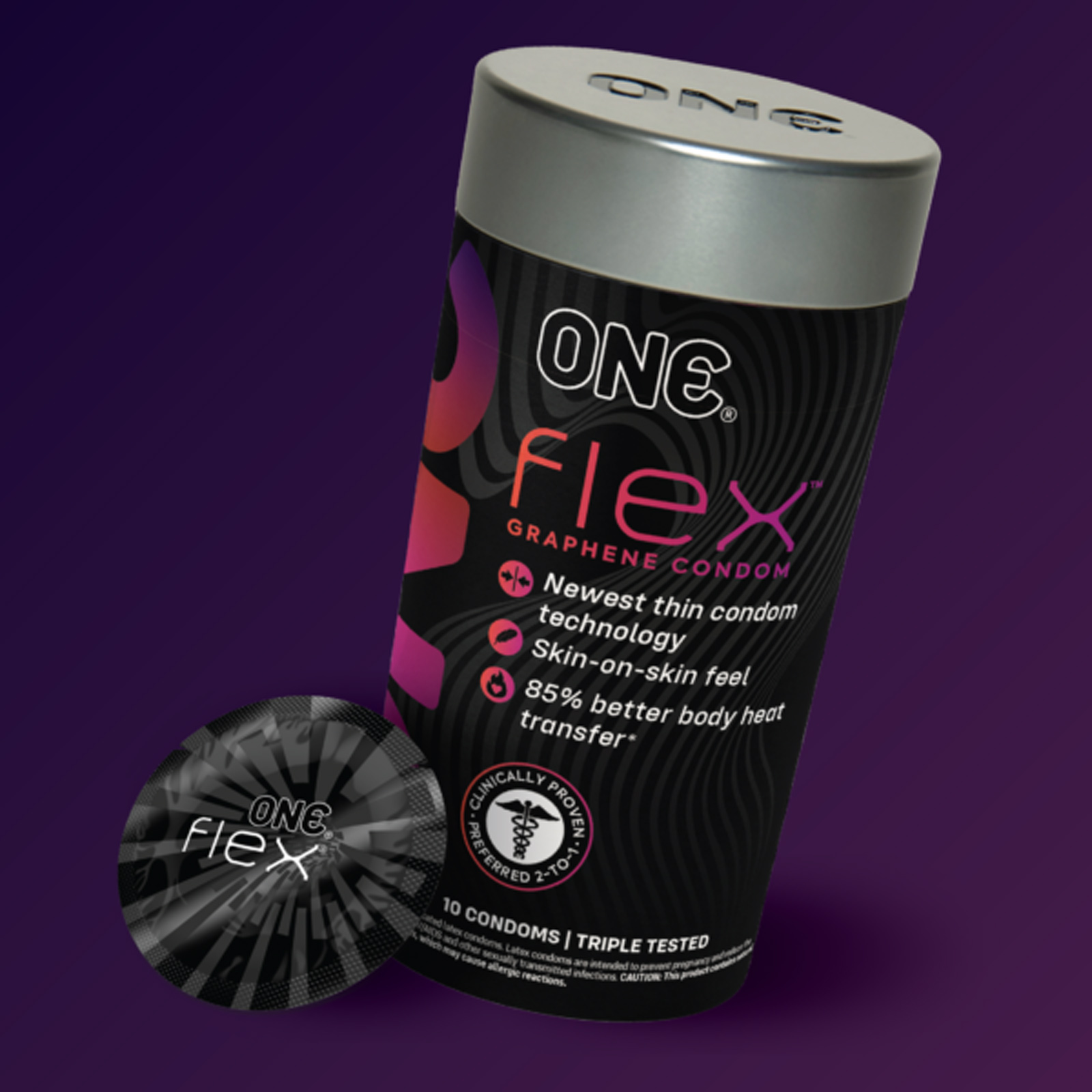 One Flex 10 Count Condoms - Image 3