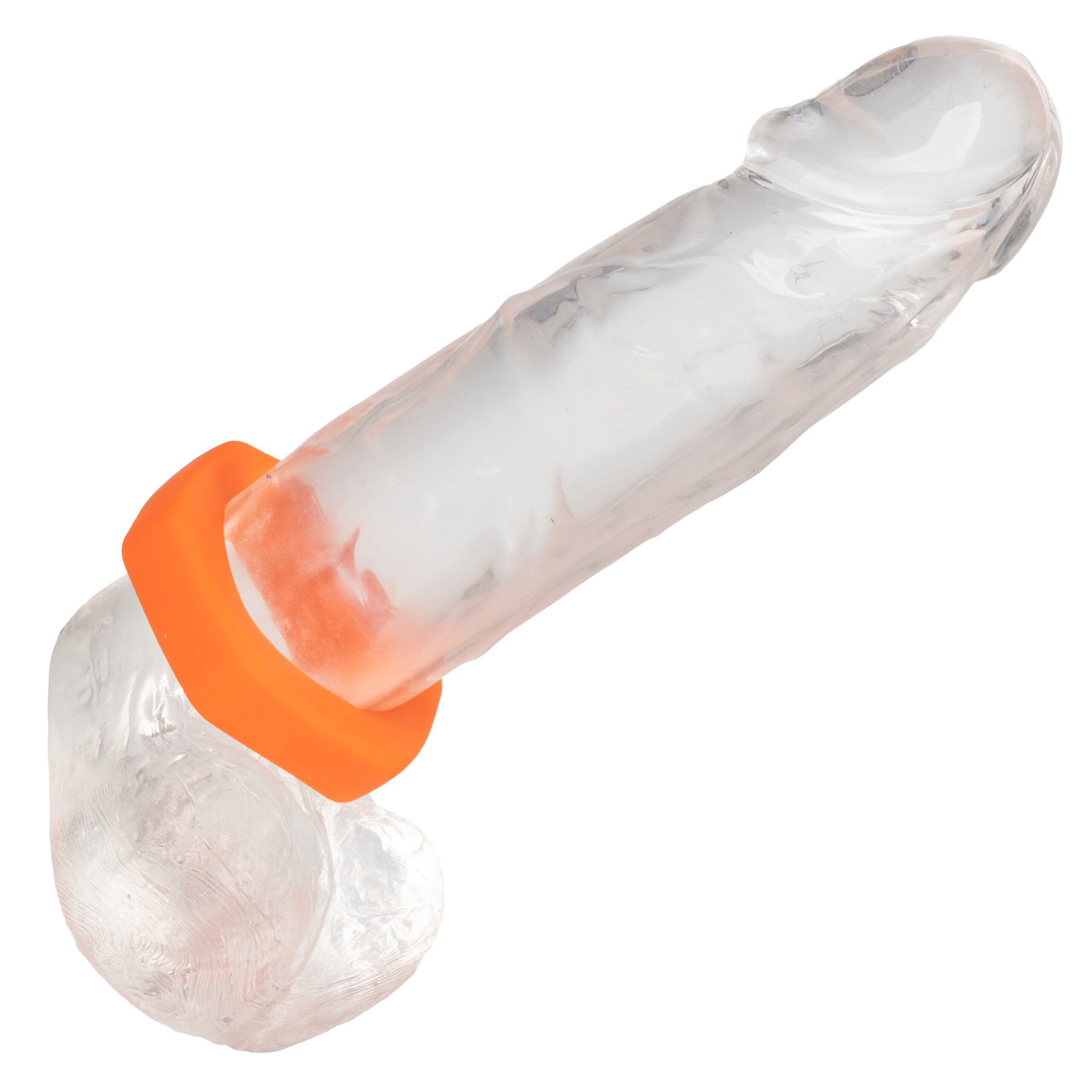 Alpha Liquid Silicone Prolong Sexagon Ring - Orange - Image 4