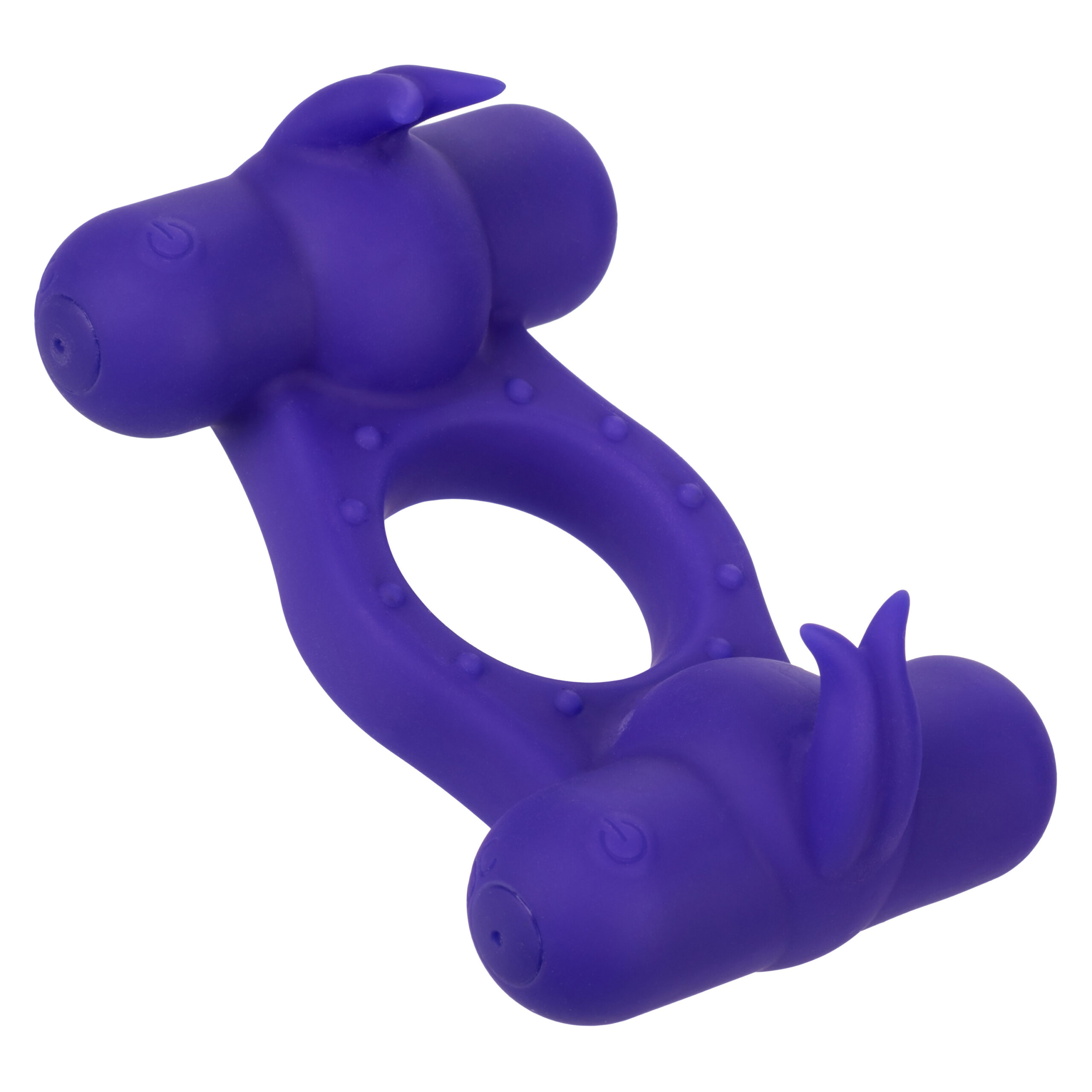 Silicone Rechargeable Triple Orgasm Enhancer - Purple - Image 3