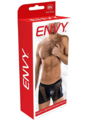Sheer Contrast Boxer Briefs - Os - Black