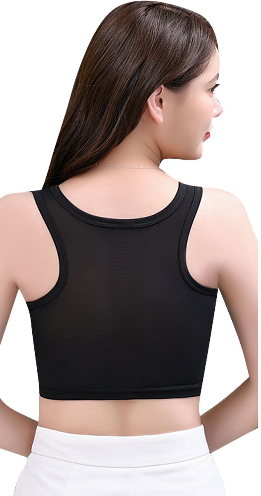 Gender Fluid Chest Compression Binder - Large - Black - Image 2