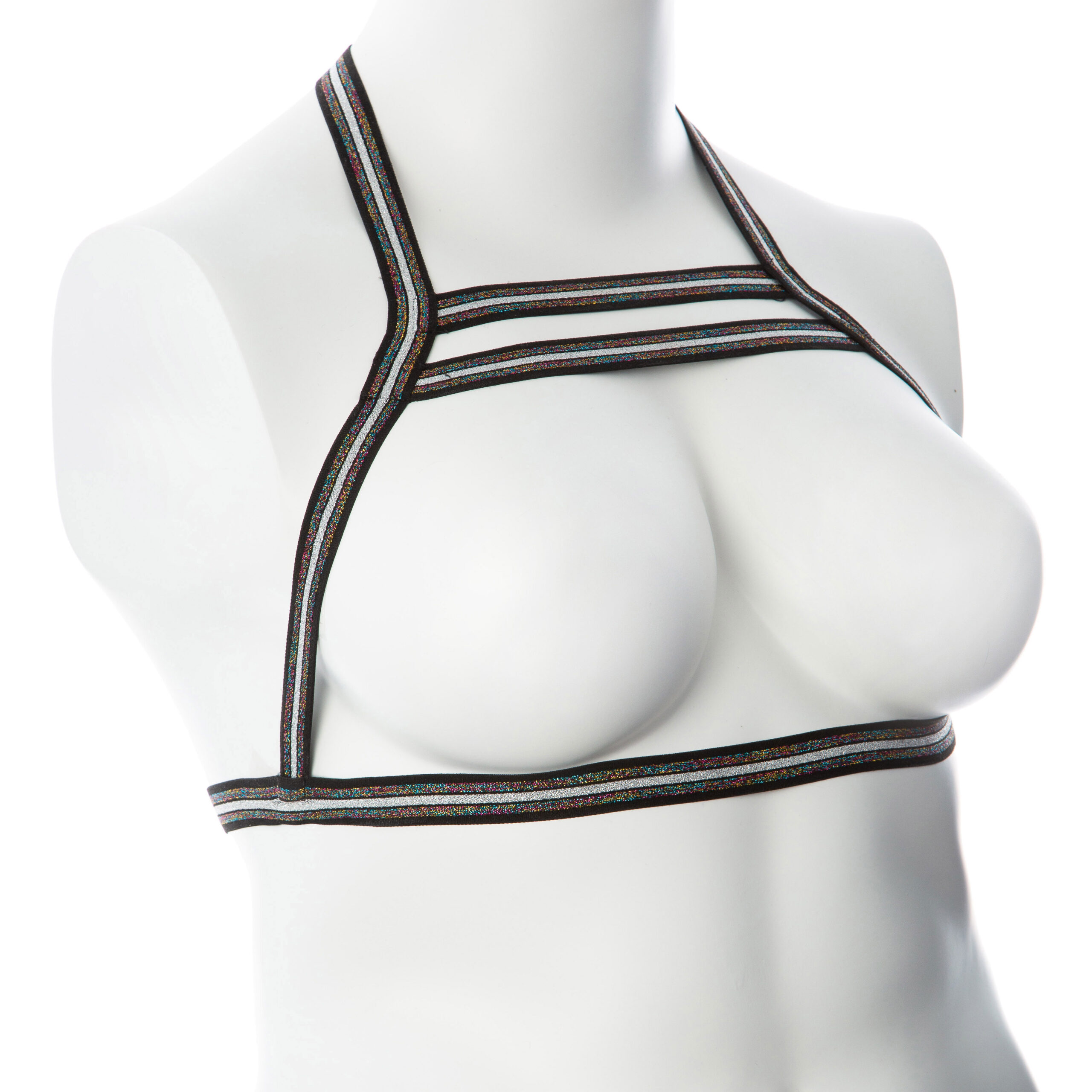 Gender Fluid Silver Lining Harness - Small/large - Multi-Color - Image 2