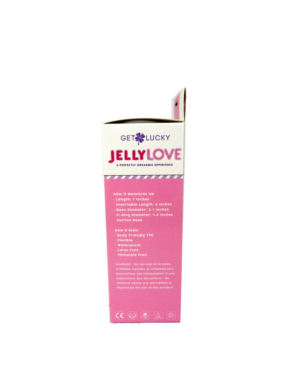 Jelly Love 7" Dildo - Pink - Image 2