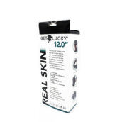Real Skin 12 Dual Layer Dildo - Dark Brown
