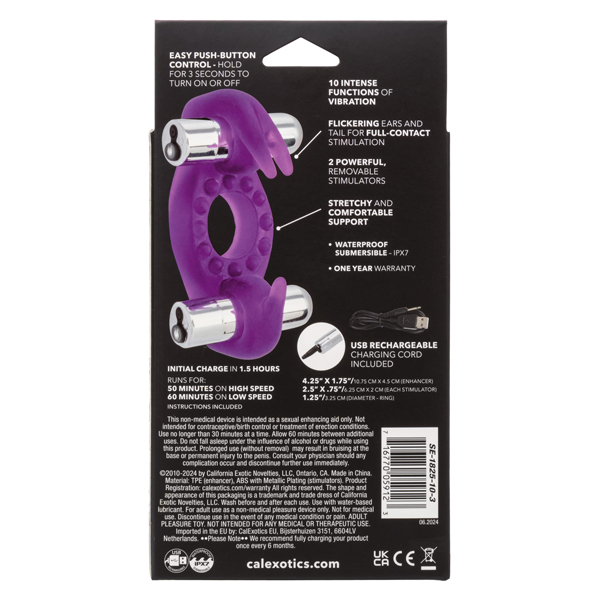 Wireless Rockin Rabbit- Purple Rechargeable - Image 3