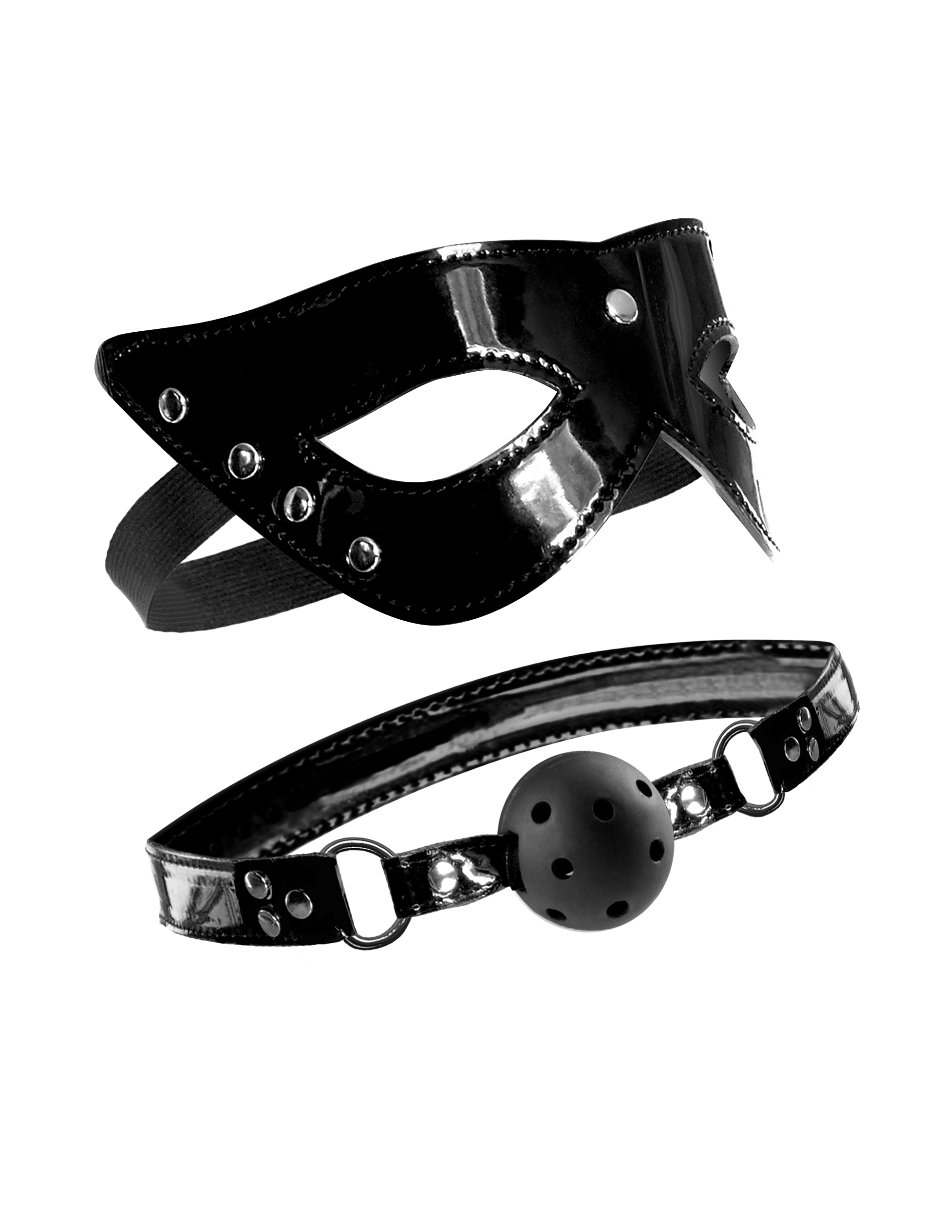 Fetish Fantasy Limited Edition Masquerade Mask and Ball Gag - Image 2