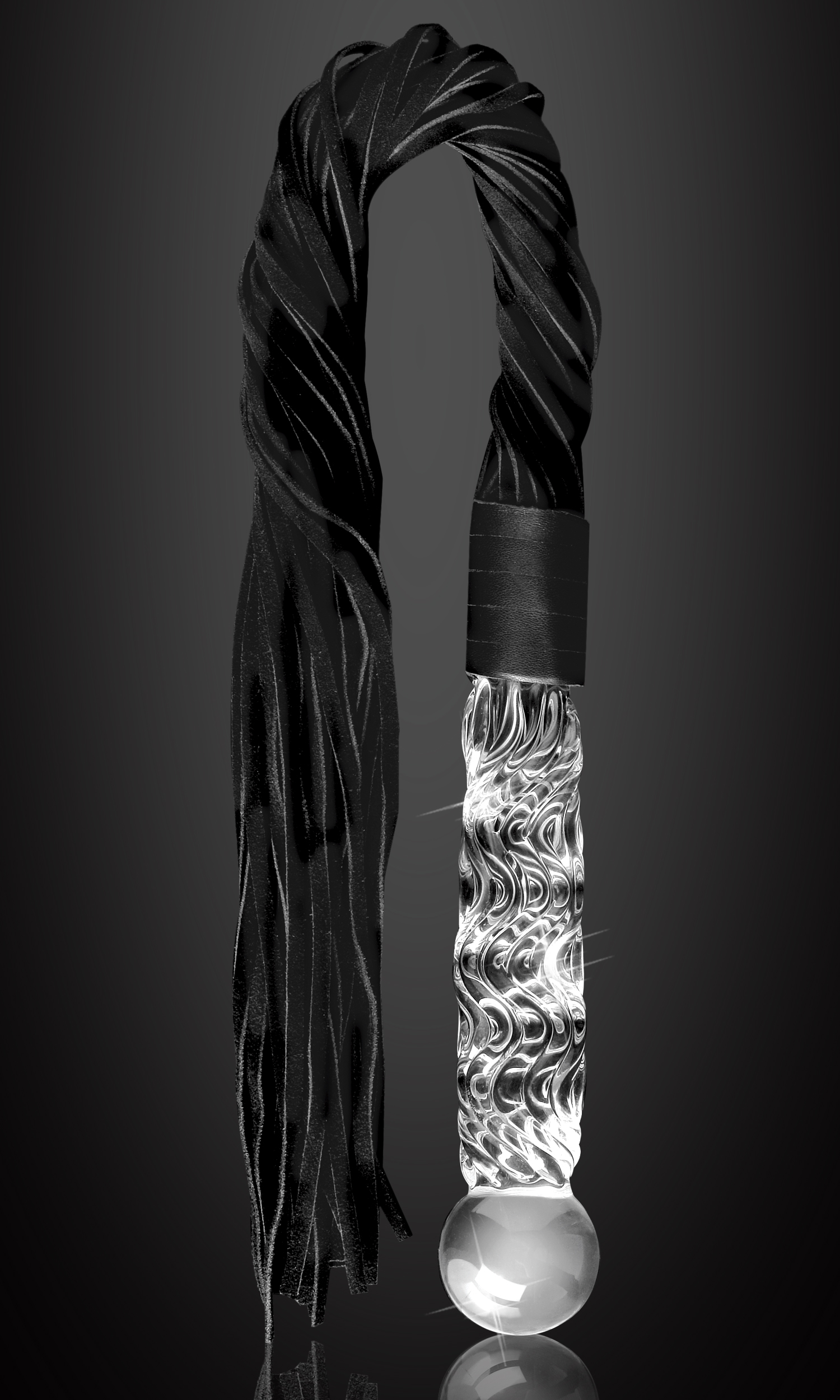 Icicles No. 38 - Clear / Black - Image 2