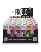 Pro Blo Deep Throat Numbing Spray Pop Display of 24pcs