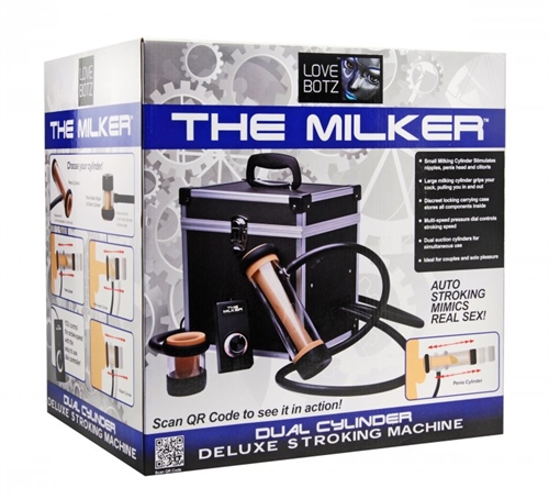 Love Botz the Milker Duel Cylinder Deluxe Stroking Machine - Image 3