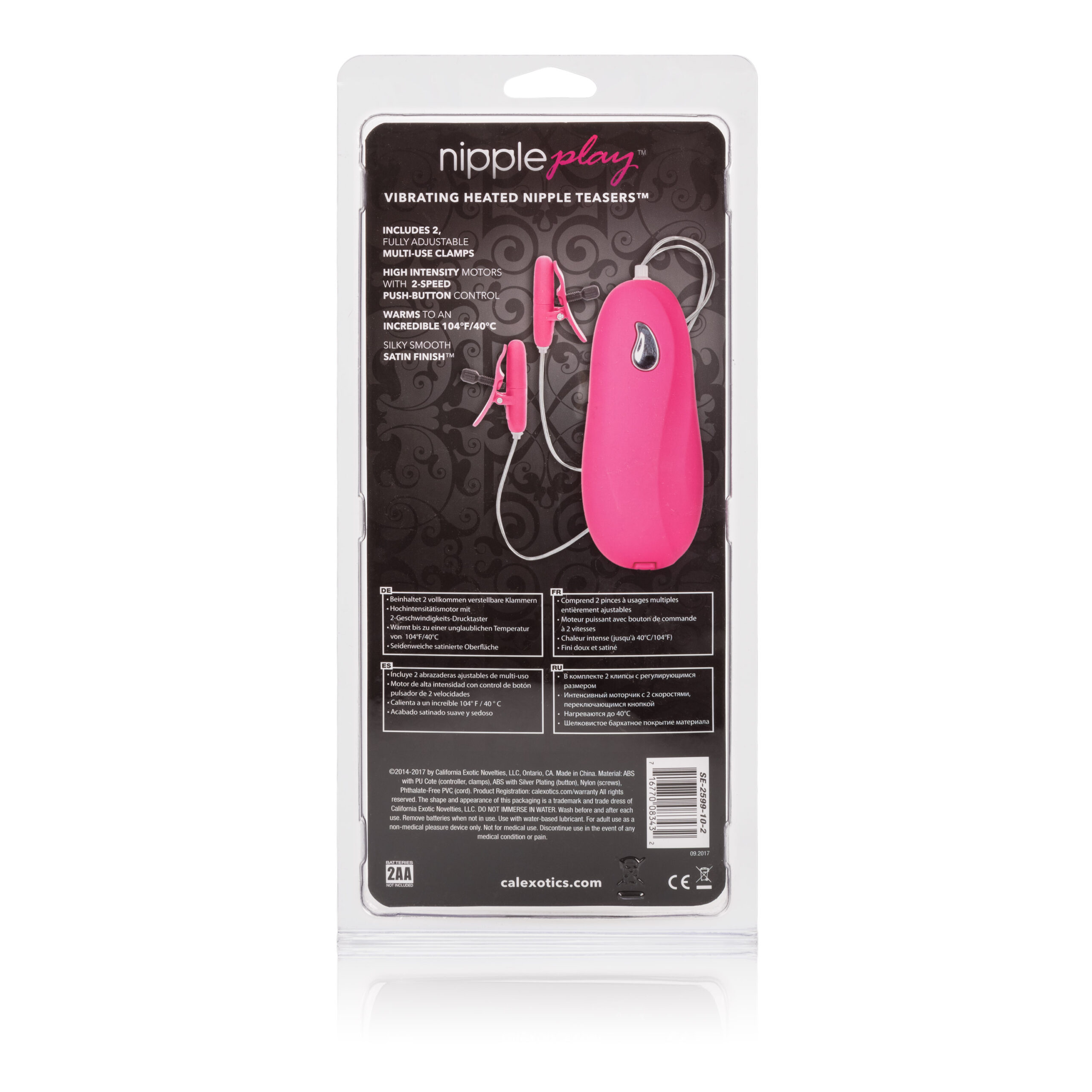 Vibrating Heated Nipple Teasers - Pink - Image 2