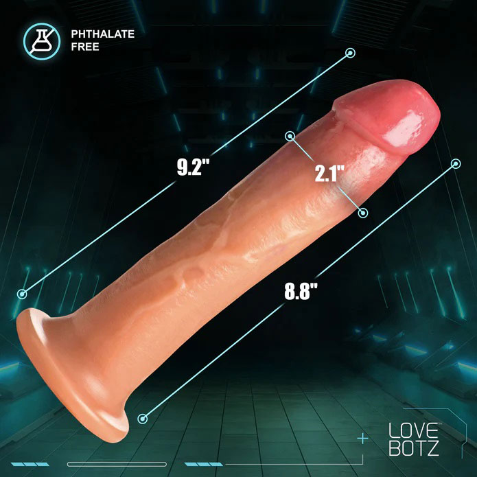 9" Cock Lock Dildo - Light - Image 3