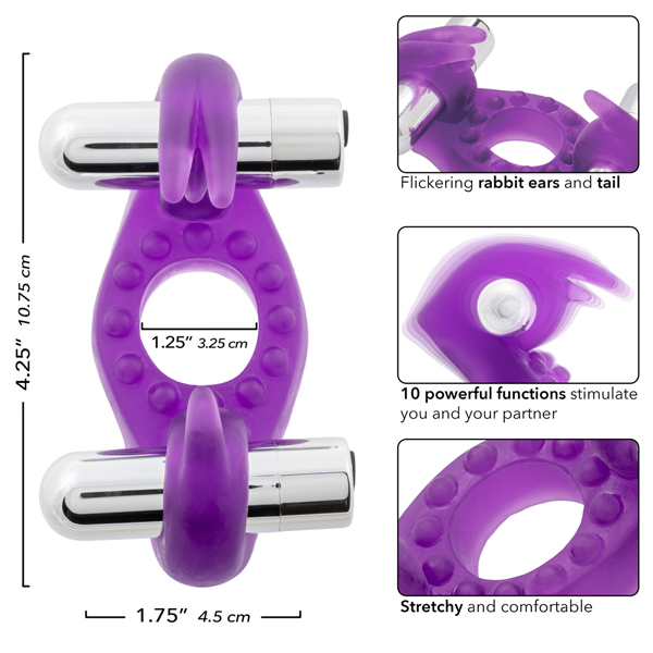 Wireless Rockin Rabbit- Purple Rechargeable - Image 2