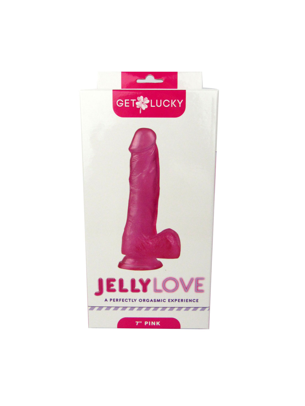 Jelly Love 7" Dildo - Pink - Image 5