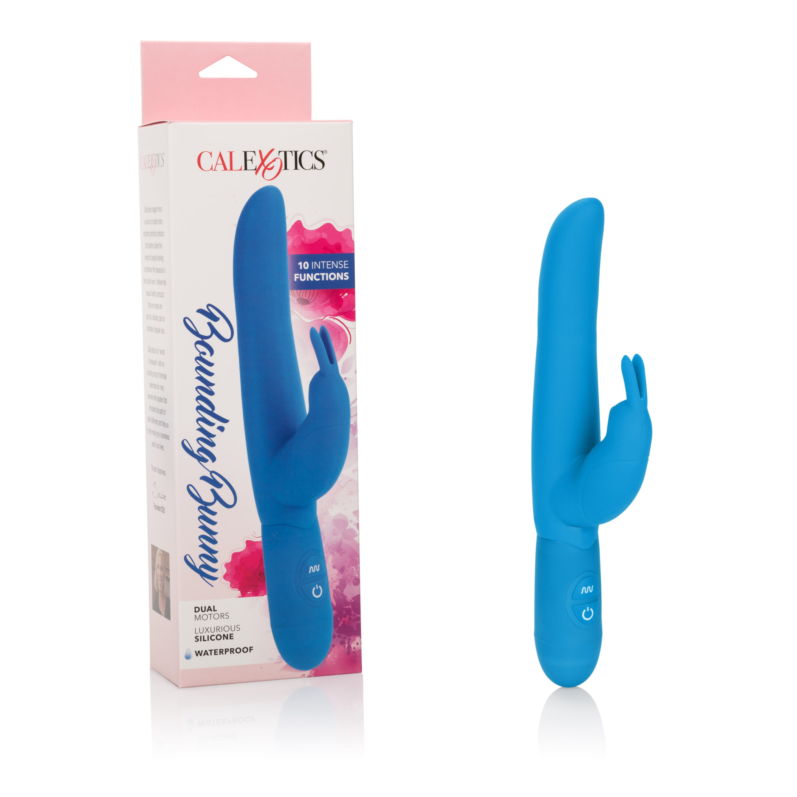 Posh 10-Function Silicone Bounding Bunny - Blue - Image 4