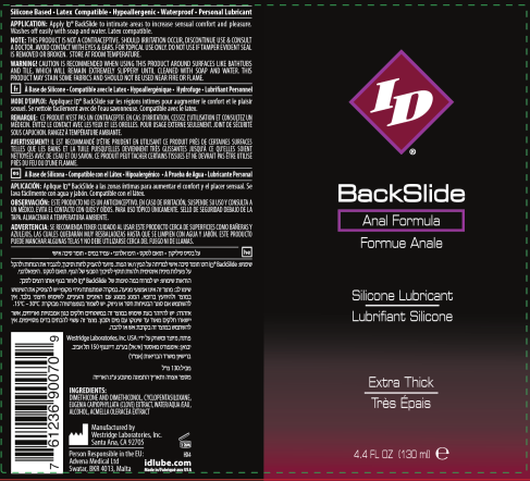 ID Backslide Silicone Lubricant 4.4 Oz