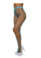 Pantyhose Fence Net - Os - Neon Blue