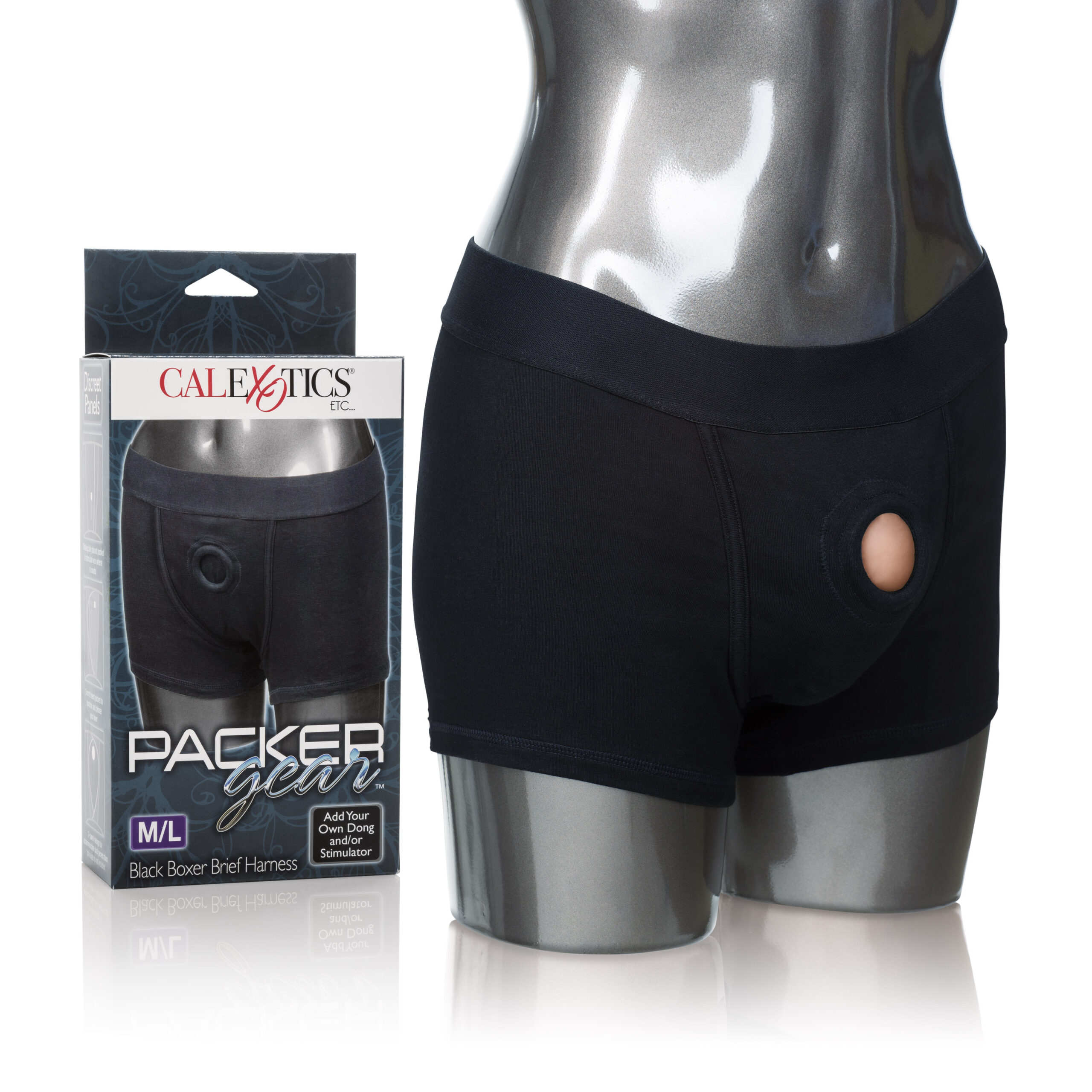 Packer Gear Boxer Brief Harness - Medium/large - Black - Image 3