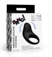 Vibrating Silicone Cock Ring - Black
