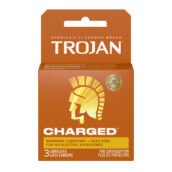 Trojan Intensified Charged Orgasmic Pleasure Condoms - 3 Pack