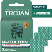Trojan Ultra Thin Armor Spermicidal Condoms - 3 Pack