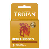 Trojan Stimulations Ultra Ribbed Lubricated Condoms - 3 Pack