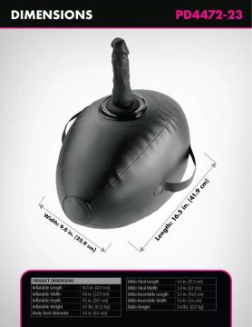 Fetish Fantasy Series Body Dock Inflatable Love Ball- Black - Image 3