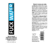 Fuck Water Clear 16oz Water Bases Lubricant
