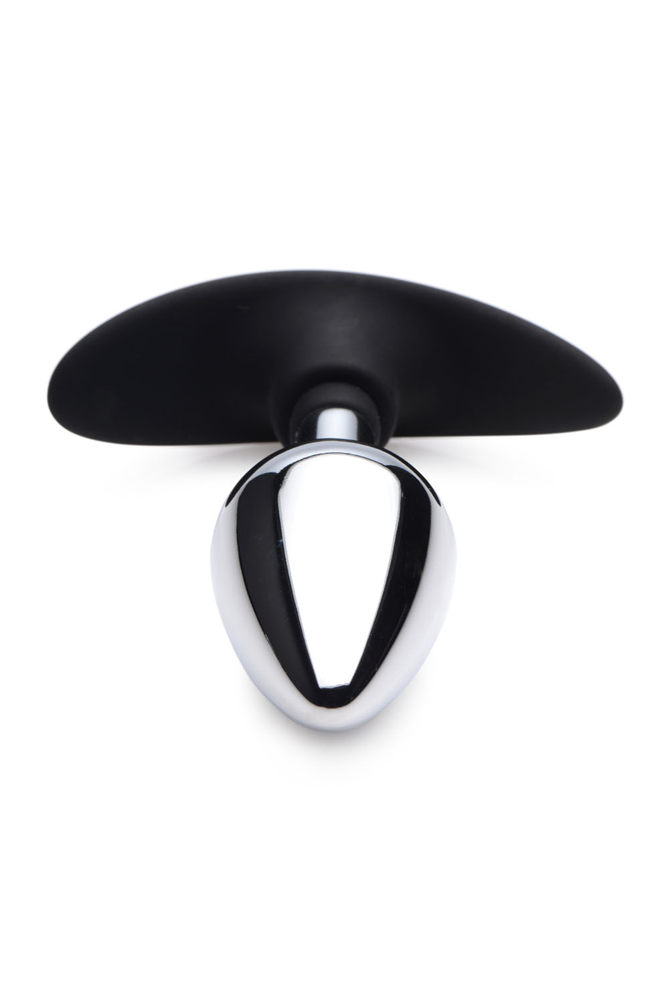 Dark Invader Metal and Silicone Anal Plug - Medium - - Image 3