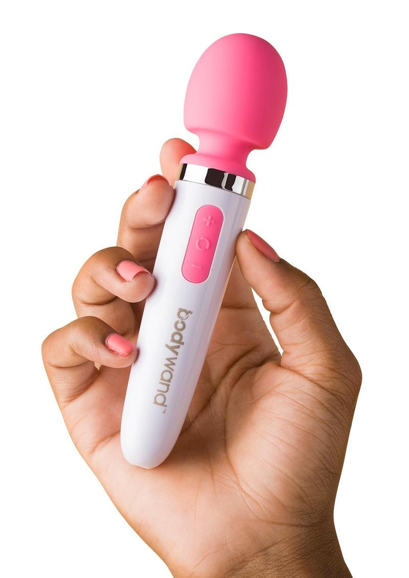 Bodywand Aqua Mini Silicone Rechargeable Massager - Pink - Image 2