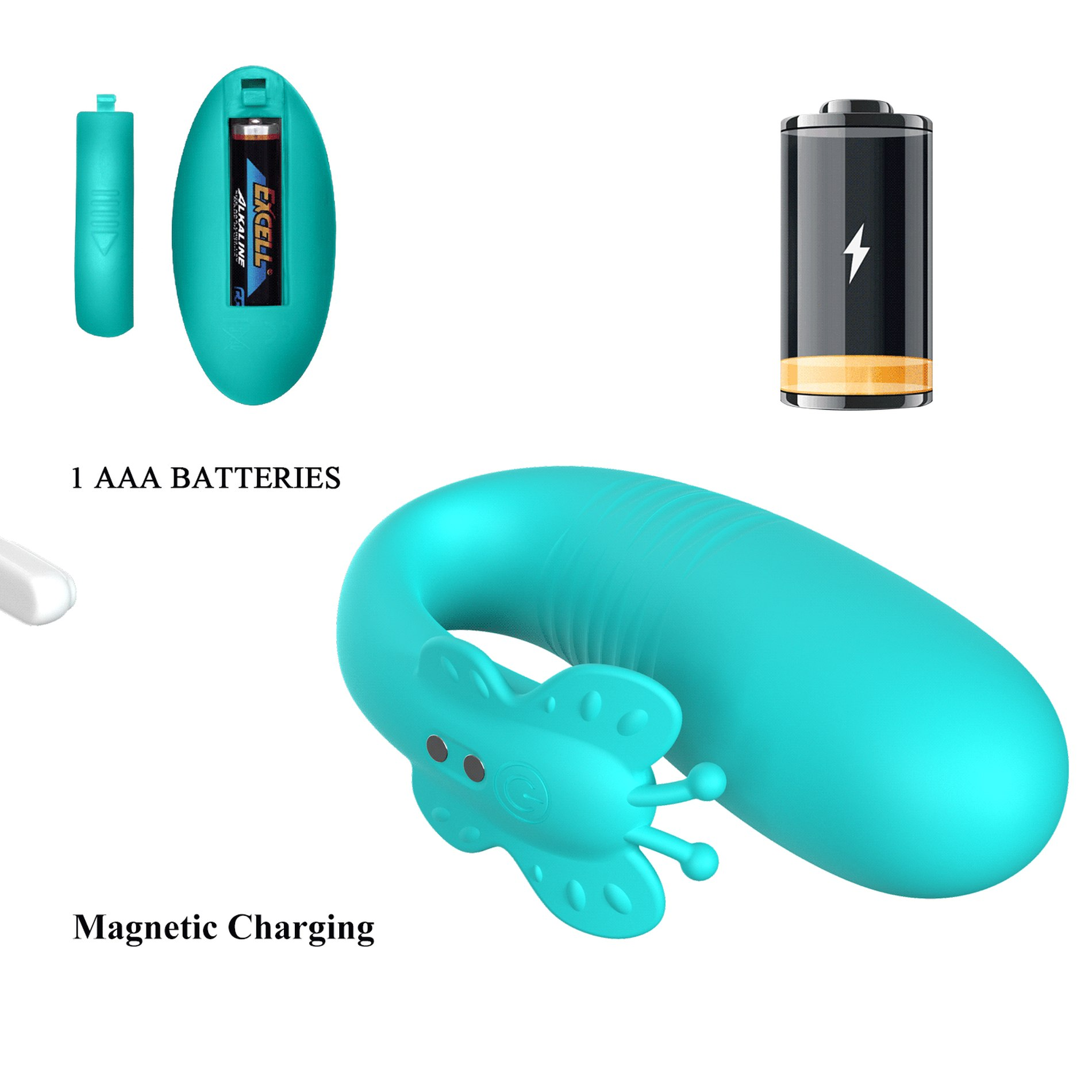 Pretty Love Remi Thrusting Hands-Free Vibrator Aqua - Image 4