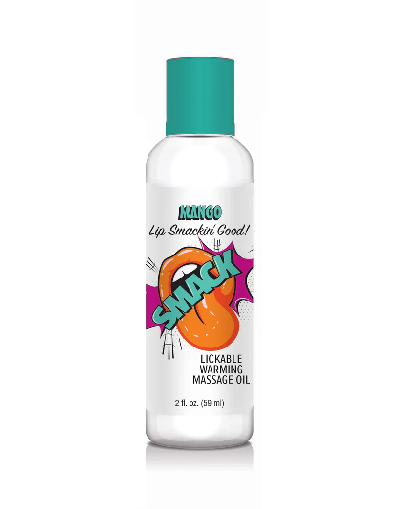 Smack Lickable Massage Oil Mango 2oz - Image 2