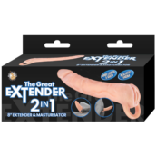 The Great Extender 2 in 1 8" Extender & Masturbator White