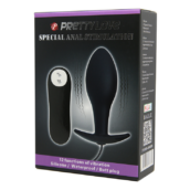 Pretty Love Vibrating Bulb Shaped Butt Plug Black